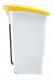 Poubelle mobile à pédale Mobily - 60l - jaune / blanc,image 4