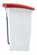 Poubelle mobile à pédale Mobily - 60l - rouge / blanc,image 4