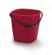 Seau multi-usages BUCKET, 9,5 litres, rectangulaire, coloris rouge,image 1