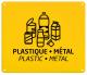 Plaque signalétique de tri Collec murale - Plastique / Métal - jaune colza - RAL 1021,image 1