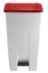 Poubelle mobile à pédale Mobily - 120l - rouge / blanc,image 2