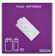 Collecteur de piles Pileo - 7l - corps transparent / couvercle violet sécurité - RAL 4008,image 2