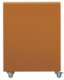 Borne de tri sélectif Cubatri à roulettes, sans serrure - cartouches - 90l - gris manganèse / marron - RAL 8001,image 3
