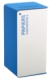 Borne de tri sélectif Cubatri, avec serrure - papiers confidentiels - 40l - blanc / bleu ciel - RAL 5015,image 1