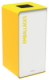 Borne de tri sélectif Cubatri, sans serrure - emballages - 40l - blanc / jaune colza - RAL 1021,image 1