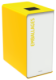 Borne de tri sélectif Cubatri, sans serrure - emballages - 65l - blanc / jaune colza - RAL 1021,image 1