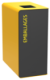 Borne de tri sélectif Cubatri, sans serrure - emballages - 65l - gris manganèse / jaune colza - RAL 1021,image 1