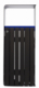 Corbeille à poser ou à fixer Artri - papier - 110l sans cendrier - gris manganèse / bleu ciel - RAL 5015,image 2