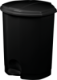 Poubelle plastique à pédale Prima Green - 11l - noir,image 1