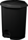 Poubelle plastique à pédale Prima Green - 18l - noir,image 1