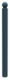 Potelet à sceller Opus - acier - tête boule et tube Ø 90 - anthracite mat - RAL 7016,image 1