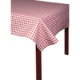 Nappe en papier gaufré Toile de lin, rouleau de 6x1,18m, coloris rouge motif Vichy,image 2